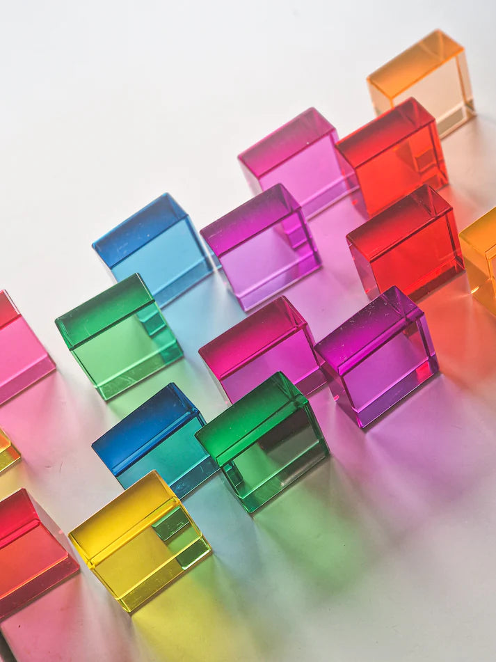 Majestic Lucite Squares (Set of 16)