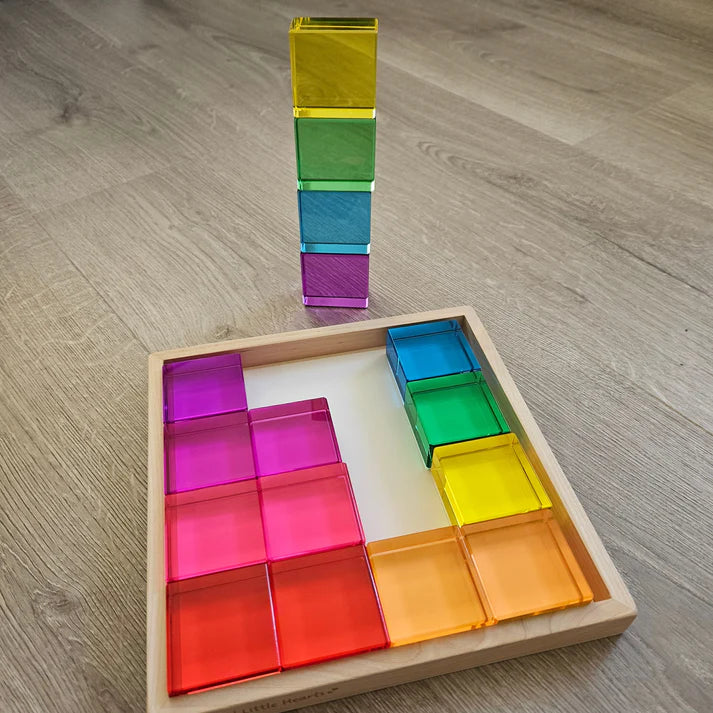 Majestic Lucite Squares (Set of 16)