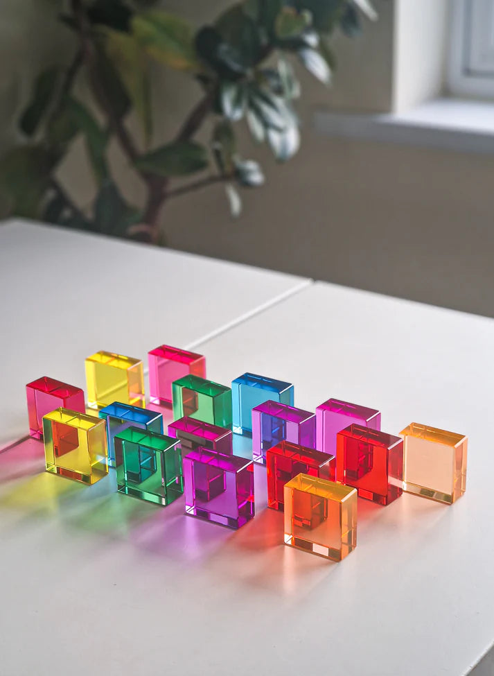 Majestic Lucite Squares (Set of 16)